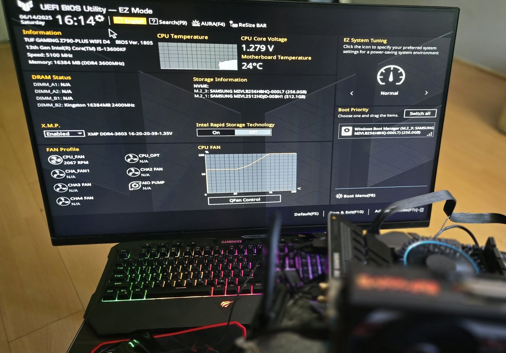 Zestaw - ASUS  Z790, i5 13600kf, 16gb ddr,2 Ssd 512+256, zasilacz. 850