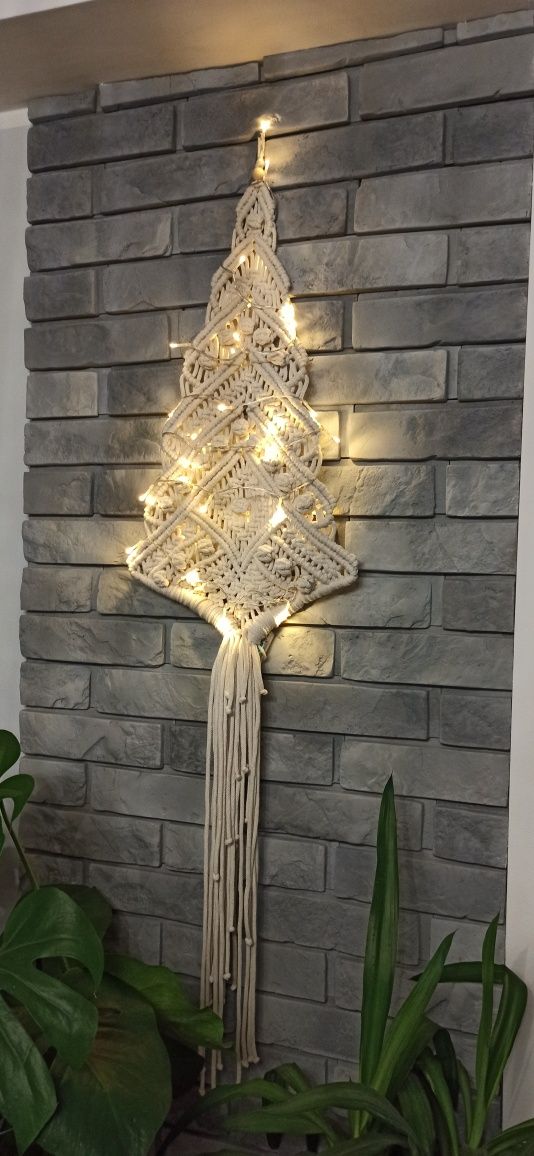 Choinka ozdoba świąteczna handamde boho
