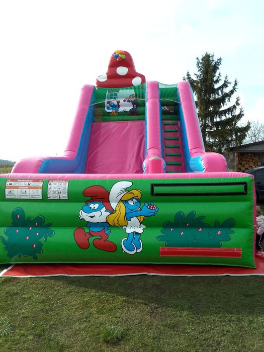 Zjeżdżalnia dmuchana dmuchaniec wipeout plac zabaw