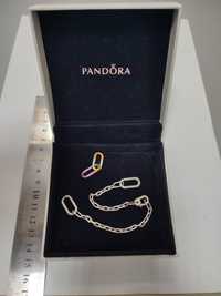 Браслет Pandora (срібло 925 проба)+2 ланки