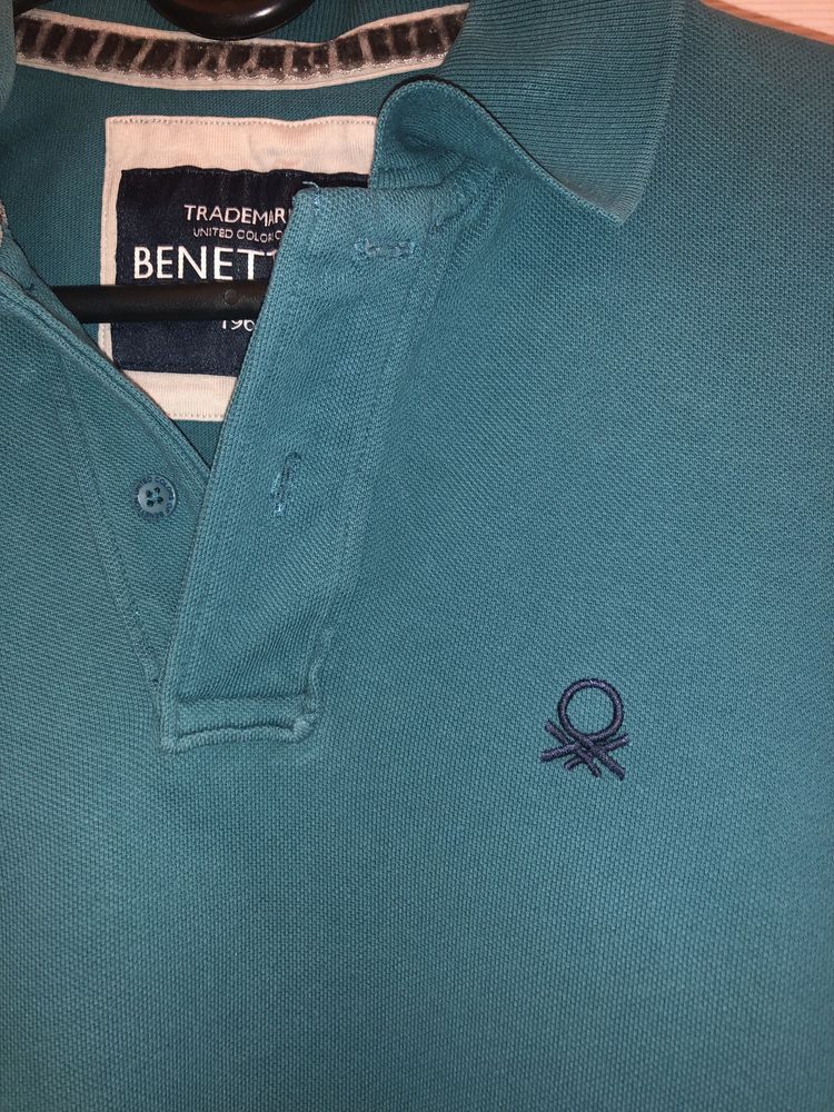 Benetton polo turkusowe 11-12 lat