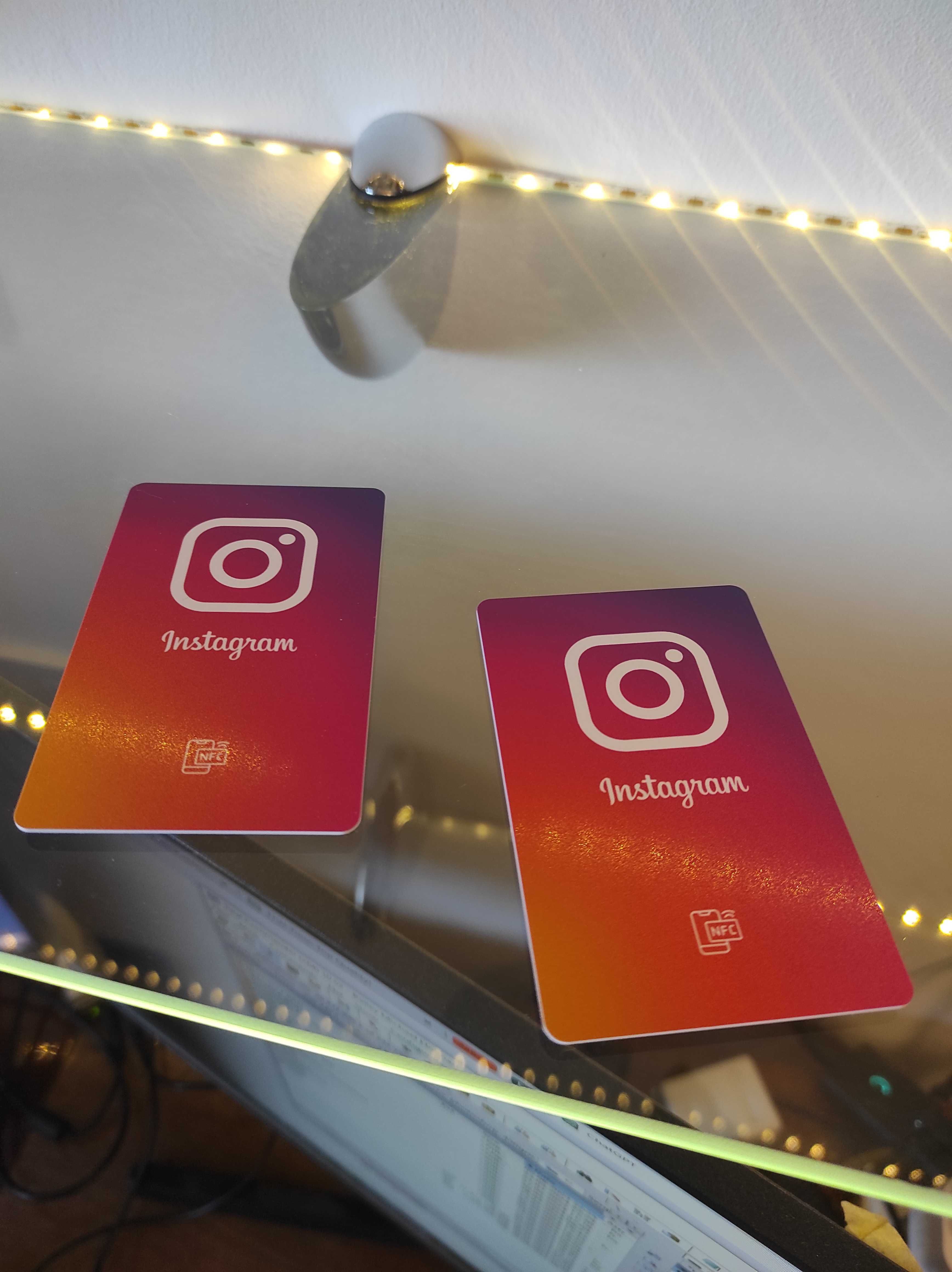 Карта Instagram NFC | Клиентов подписать к странице Инстаграм легко
