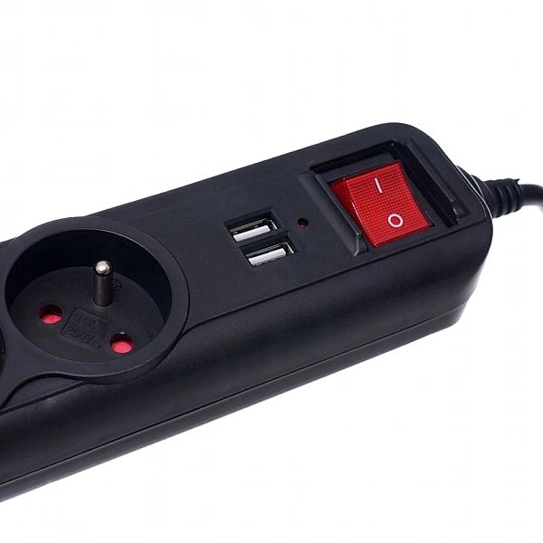 Przedłużacz Listwa Zasilająca Z 3 Gniazdami I 2 Portami Usb 1,5M Kd403