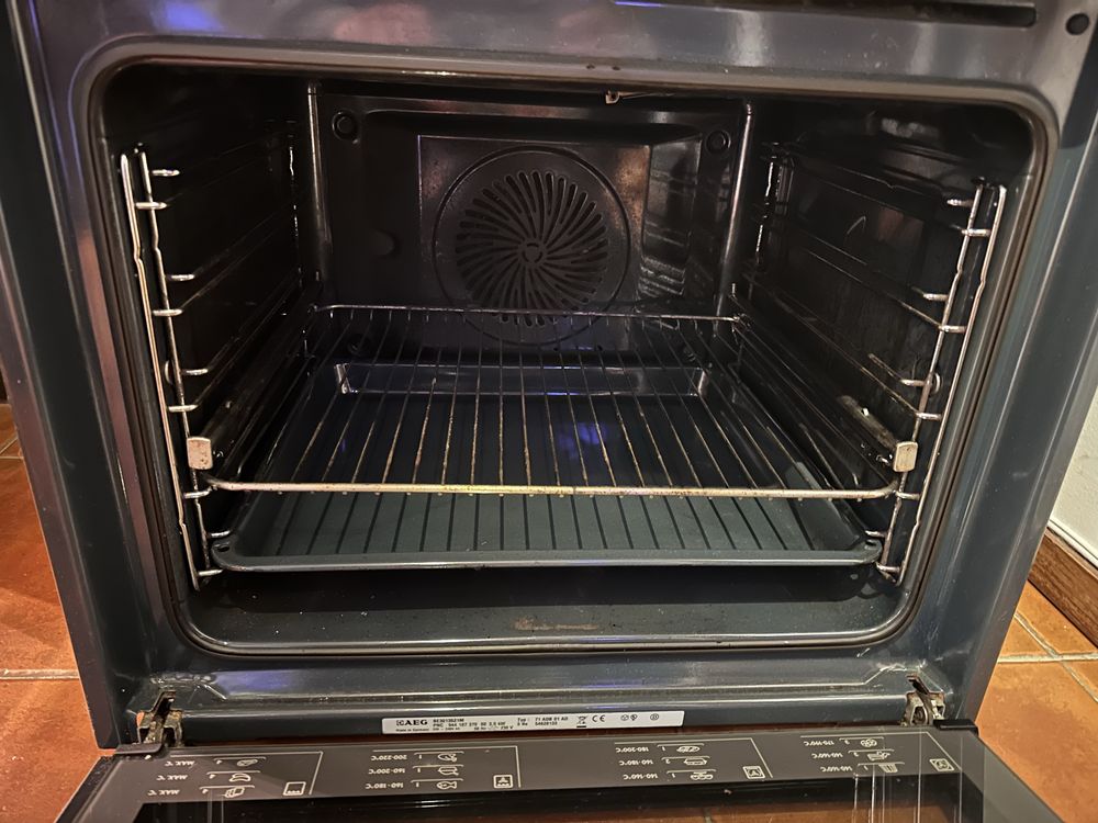 Conjunto placa indução + forno electrico AEG (ver descricao completa)