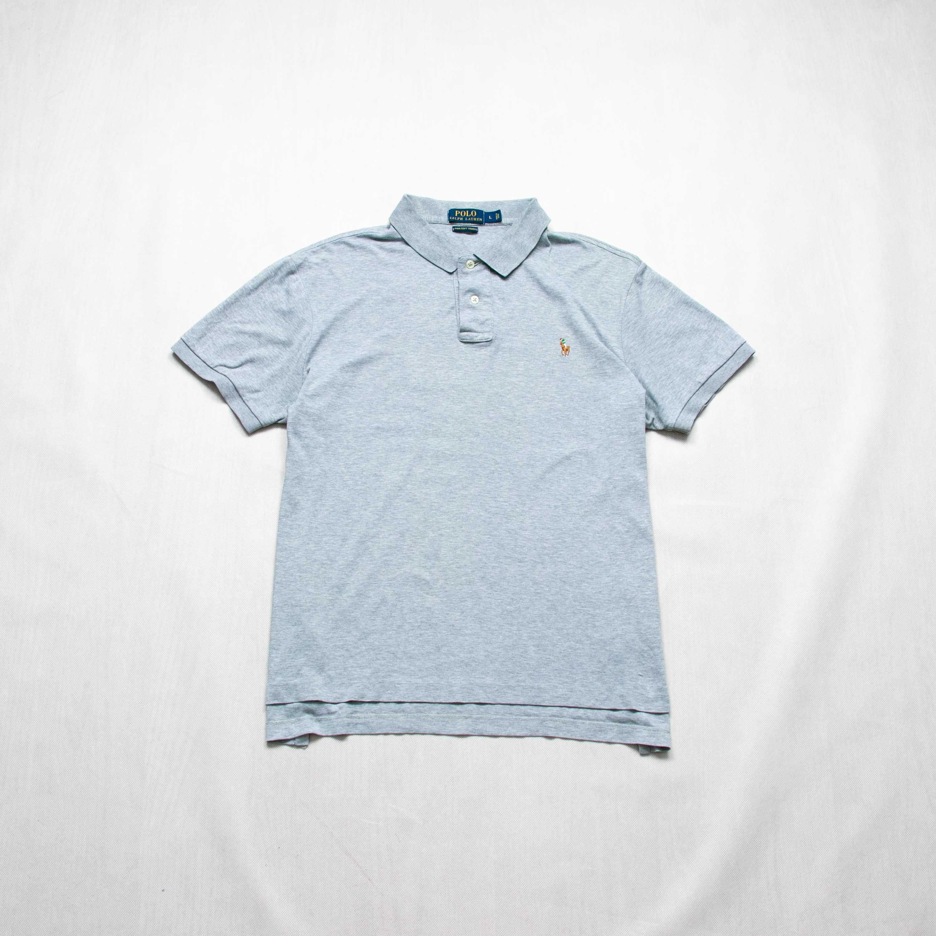 Ralph Lauren pima cotton koszulka polo L kolorowy koń nowsza kolekcja