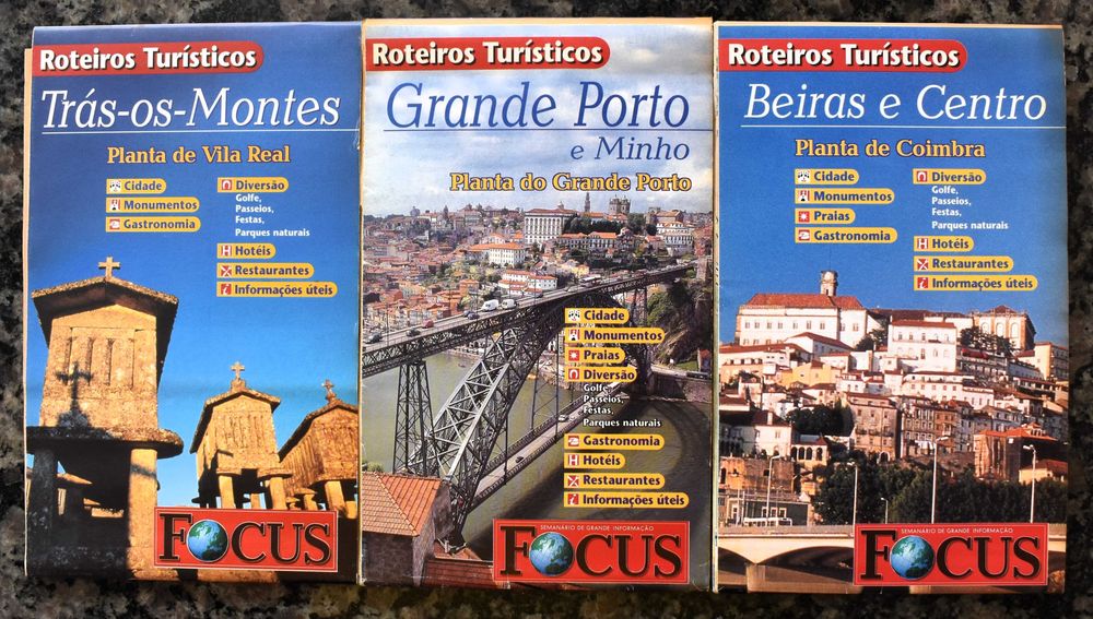 Roteiros Turísticos (8 guias de Portugal Continental e Açores)