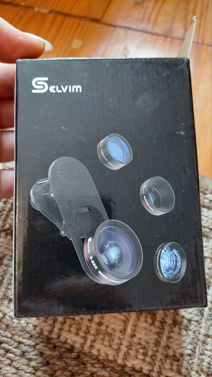 Комплект Selvim 4 в 1 для об'єктива камери телефона