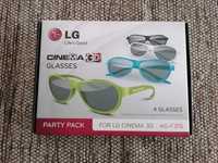 Pack de 4 Óculos cinema 3D da LG