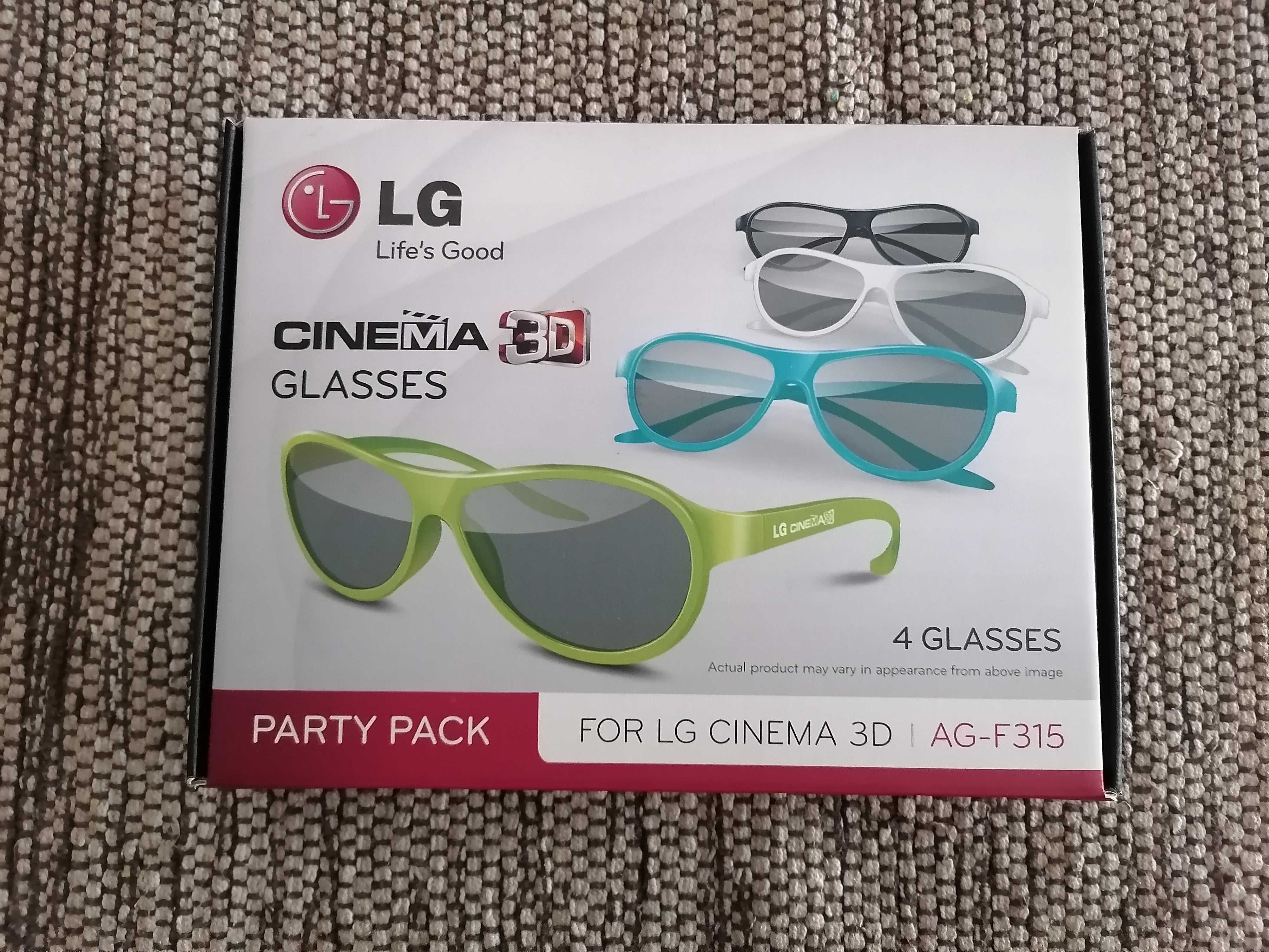 Pack de 4 Óculos cinema 3D da LG