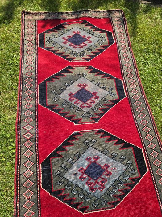 Yagcebedir Anatolia - Wspaniałe barwne rękodzieło Chodnik 80 x 382 cm
