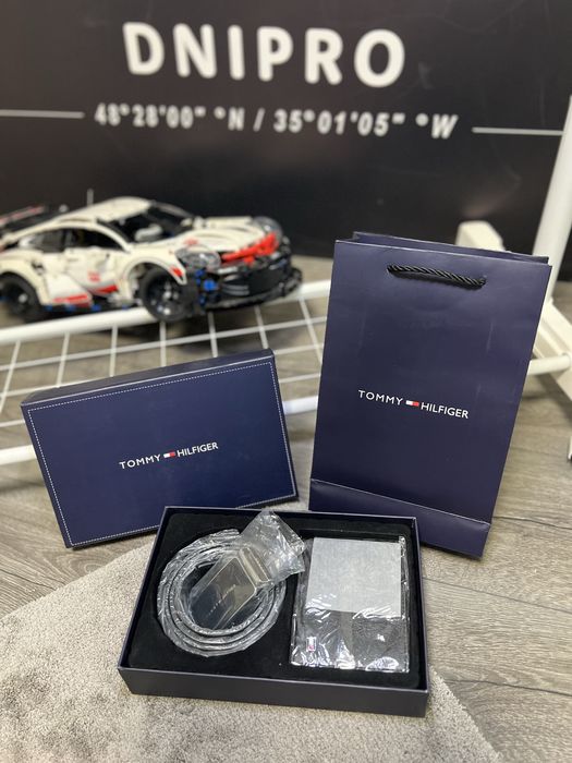 Чоловічий набір Tommy Hilfiger — ремінь + гаманець