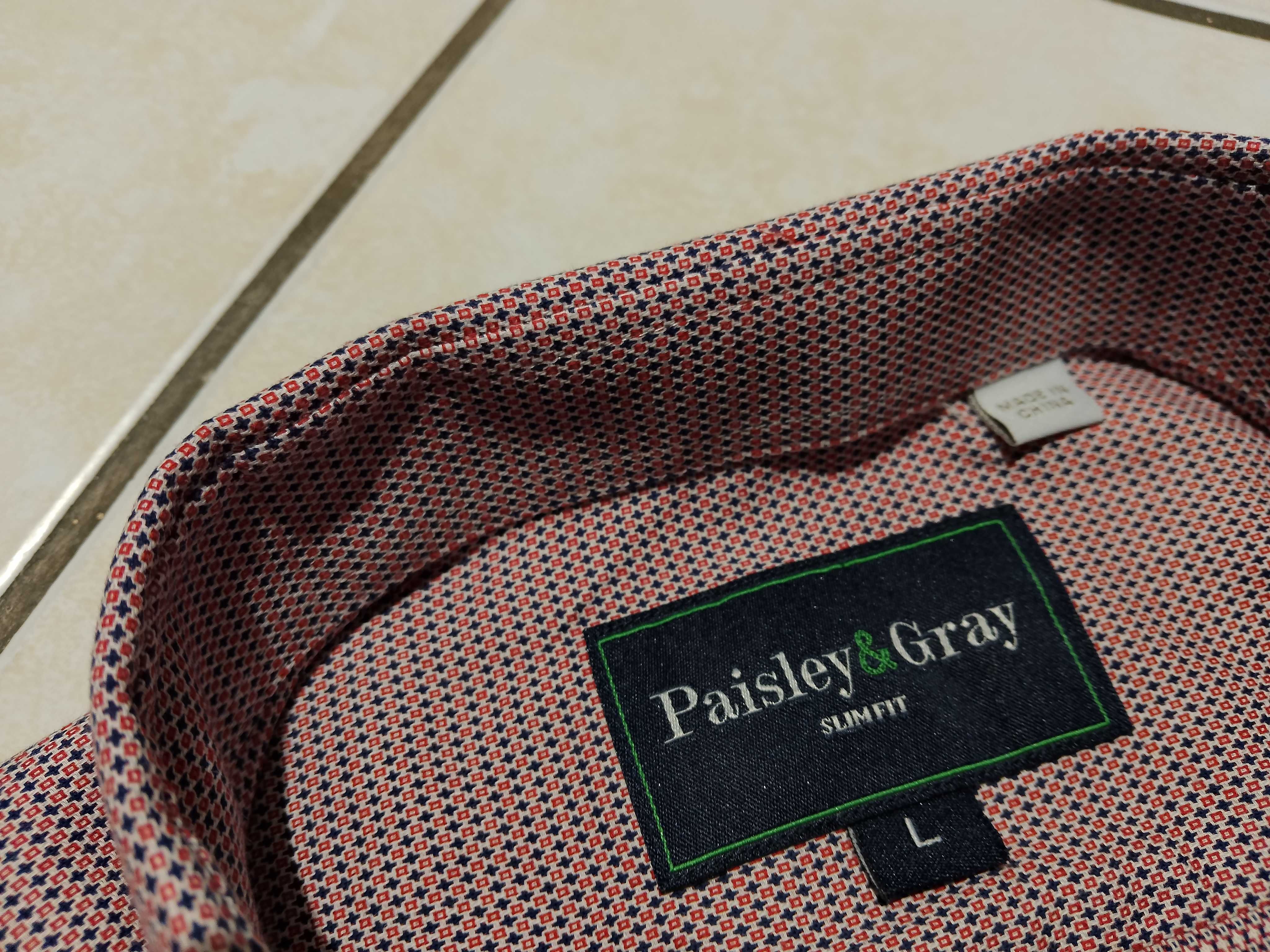 PAISLEY & GRAY USA - NOWA! Markowa Koszula Męska rozmiar M