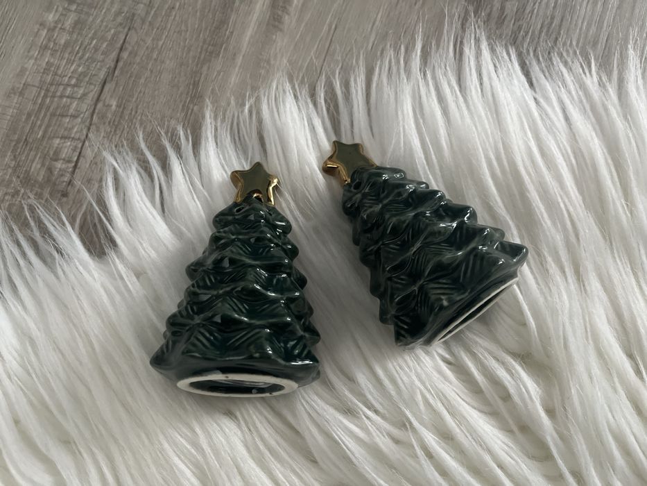 Home&you solniczka pieprzniczka choinki wigilia święta złote gwiazdy