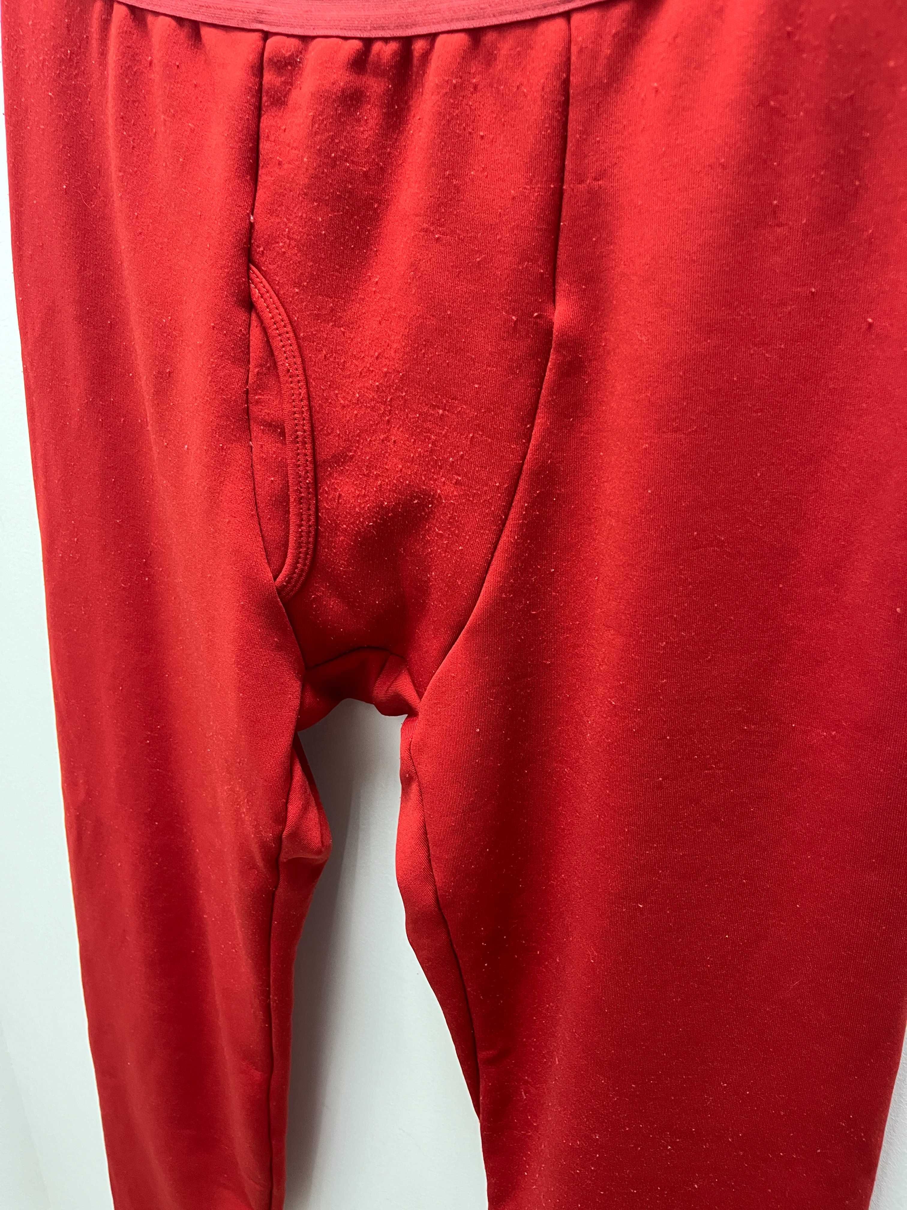 Męskie czerwone spodnie termo roz.M