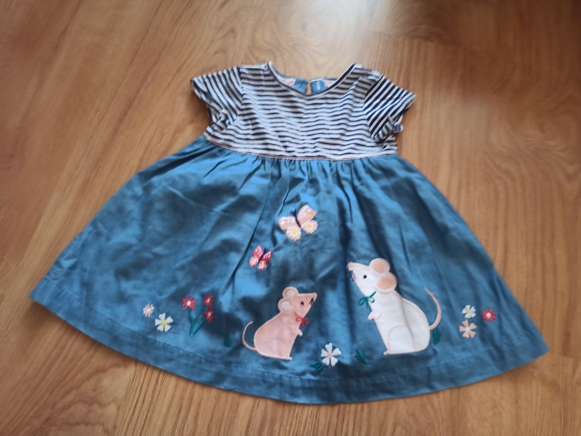 Sukienka John Lewis myszka 80/86