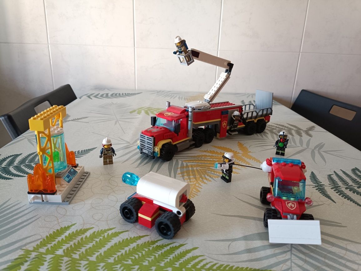 Lego bombeiros como novo