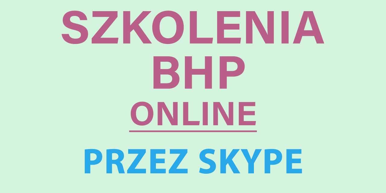 Szkolenia BHP online / Kurs BHP przez internet / E-szkolenia od 40 zł