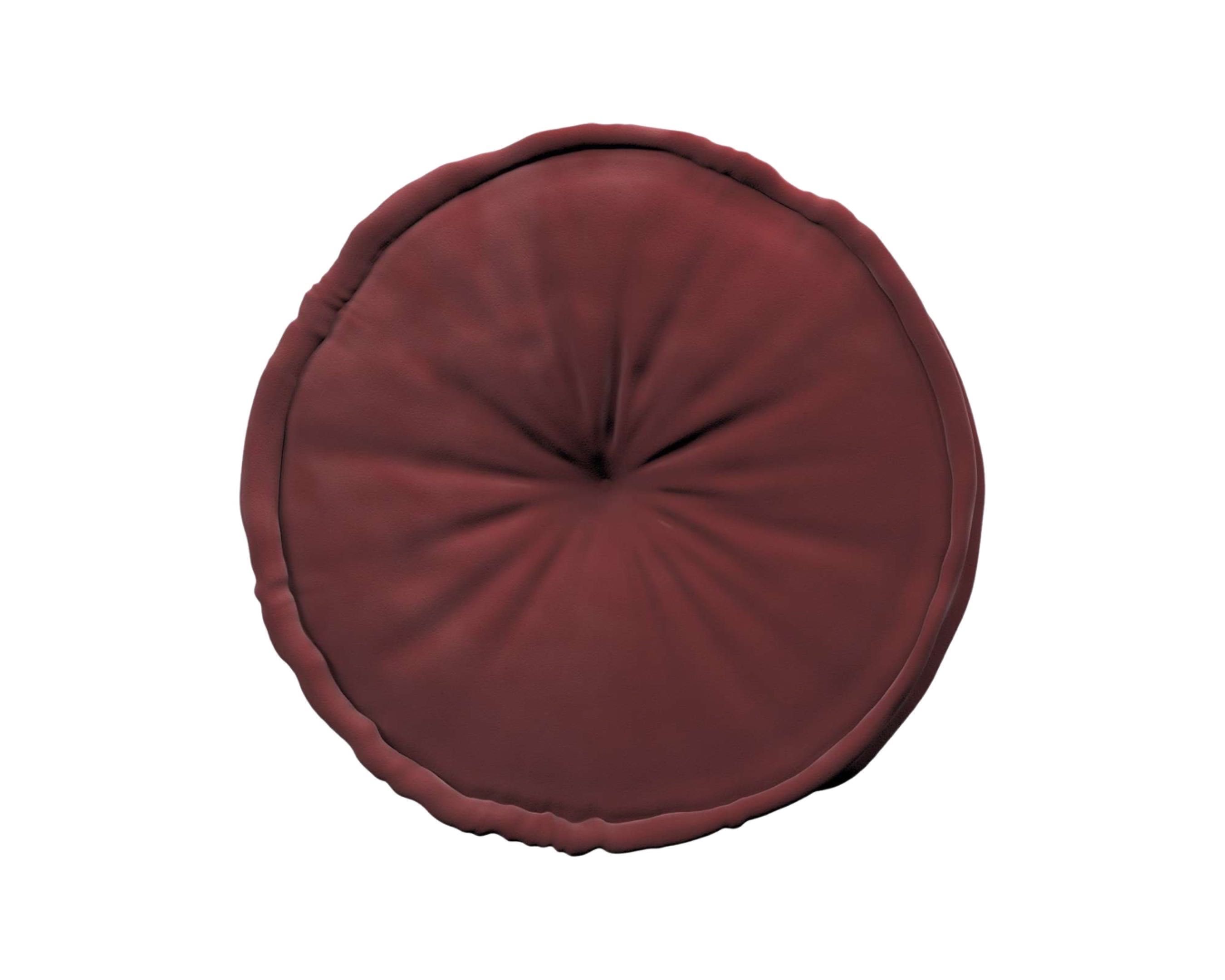 Подушка круглая футон на стул кресло 35x5см Велюр, 14 размера 36 цвета