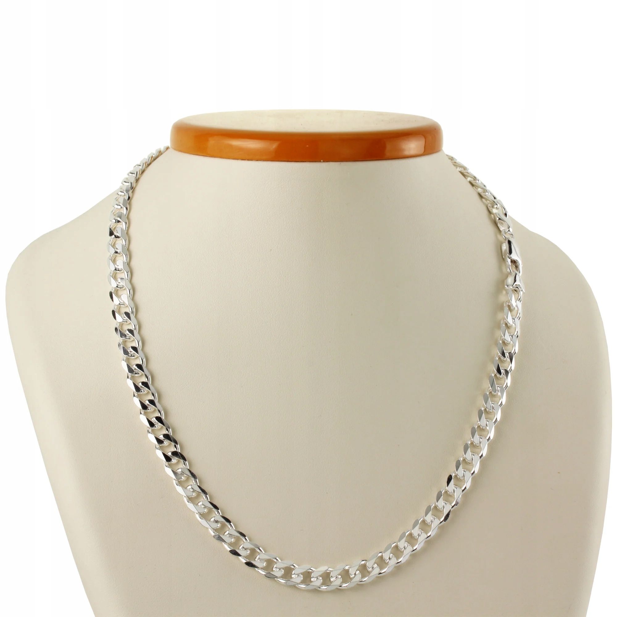 Srebrny Łańcuszek Męski SREBRO pr.925 WŁOSKI 5mm Łańcuch Diamentowany