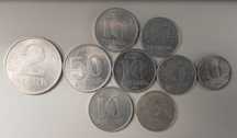 Monety 2 marki, 1,5,10,50 Pfennigów - NRD-Niemcy-DDR