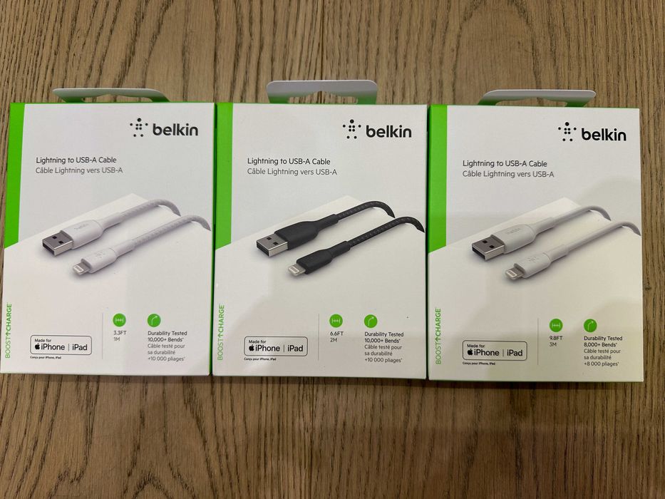 Кабель шнур для зарядки Belkin USB A Lightning