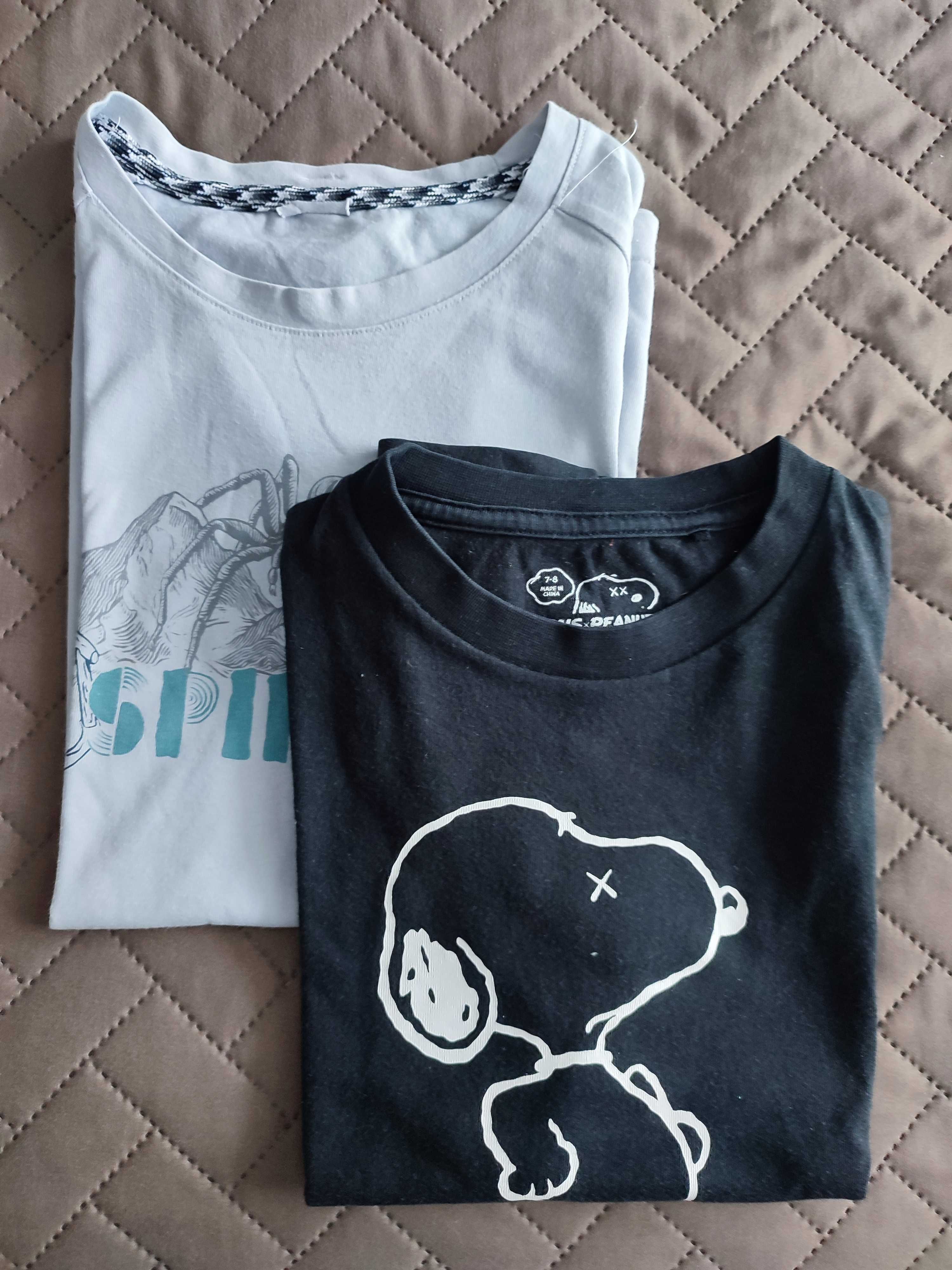 2 szt.:  t- shirt Kaws Uniqulo i Simond. Rozmiar 142/146 cm