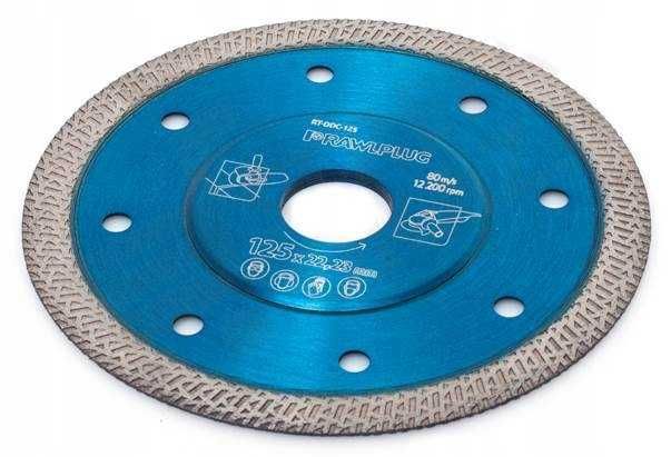 Tarcza diamentowa do cięcia płytek gresów RAWLPLUG CERAMIC RT-DDC-125