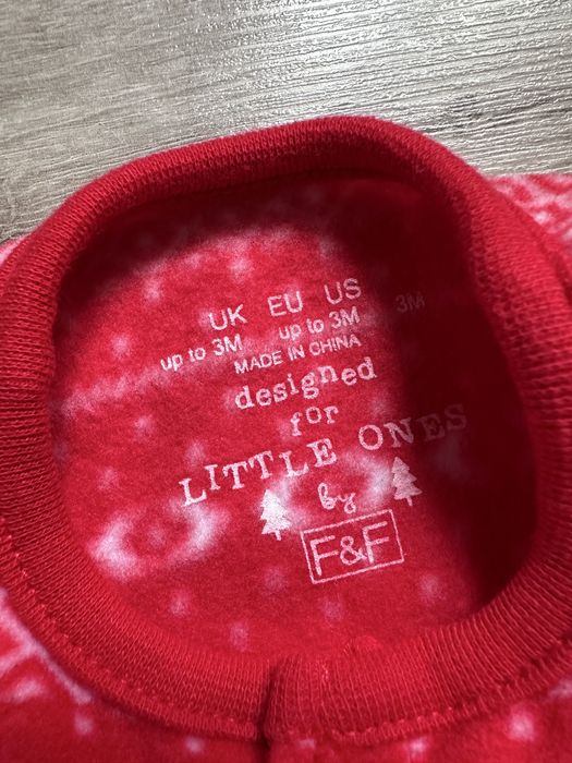 Новогодний флисовый человечек f&f до 3 месяцев