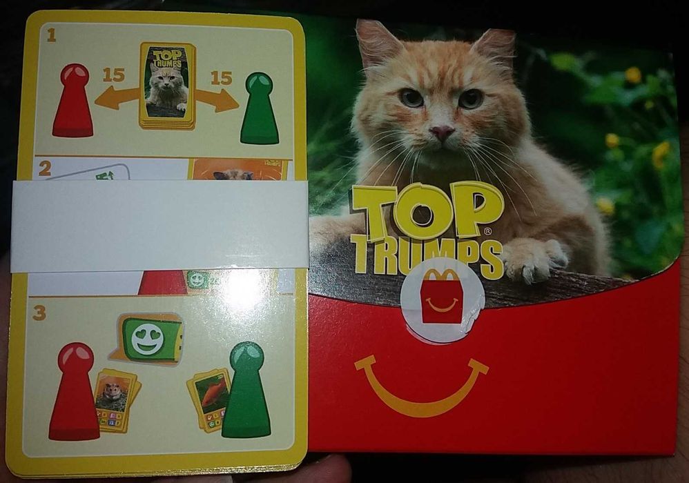 Top Trumps McDonald’s Макдональдс карти карткова гра 32 карточки новые