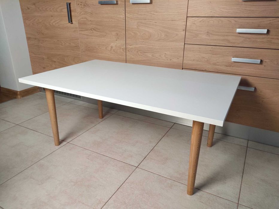 stolik ława stół 94,5x58 noga drewno płyta meblowa