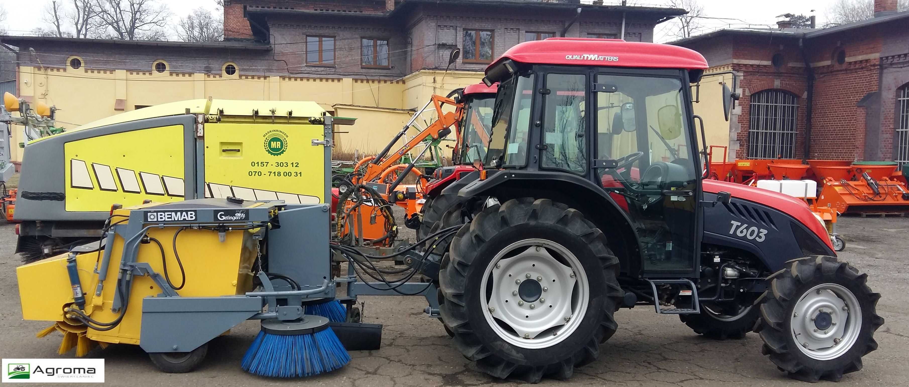 Broddway Bemab Pożycz wynajmij zamiatarka ciągnik traktor zamiata dróg