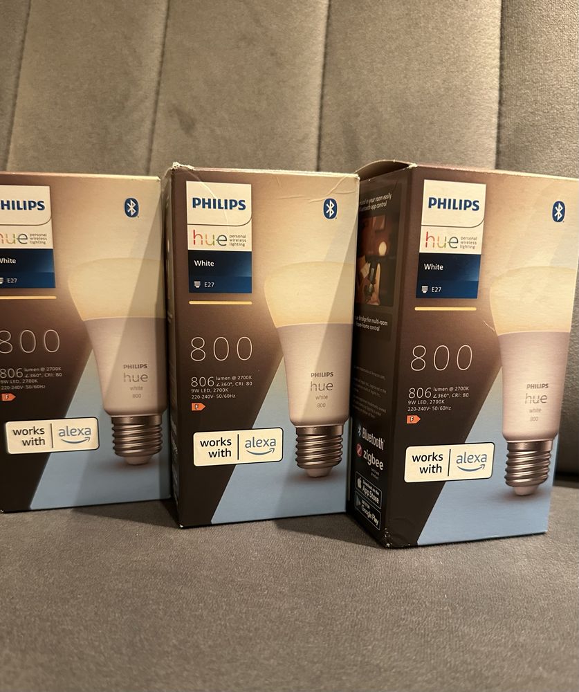 Philips hue White 800 - zestaw trzech żarówek e27