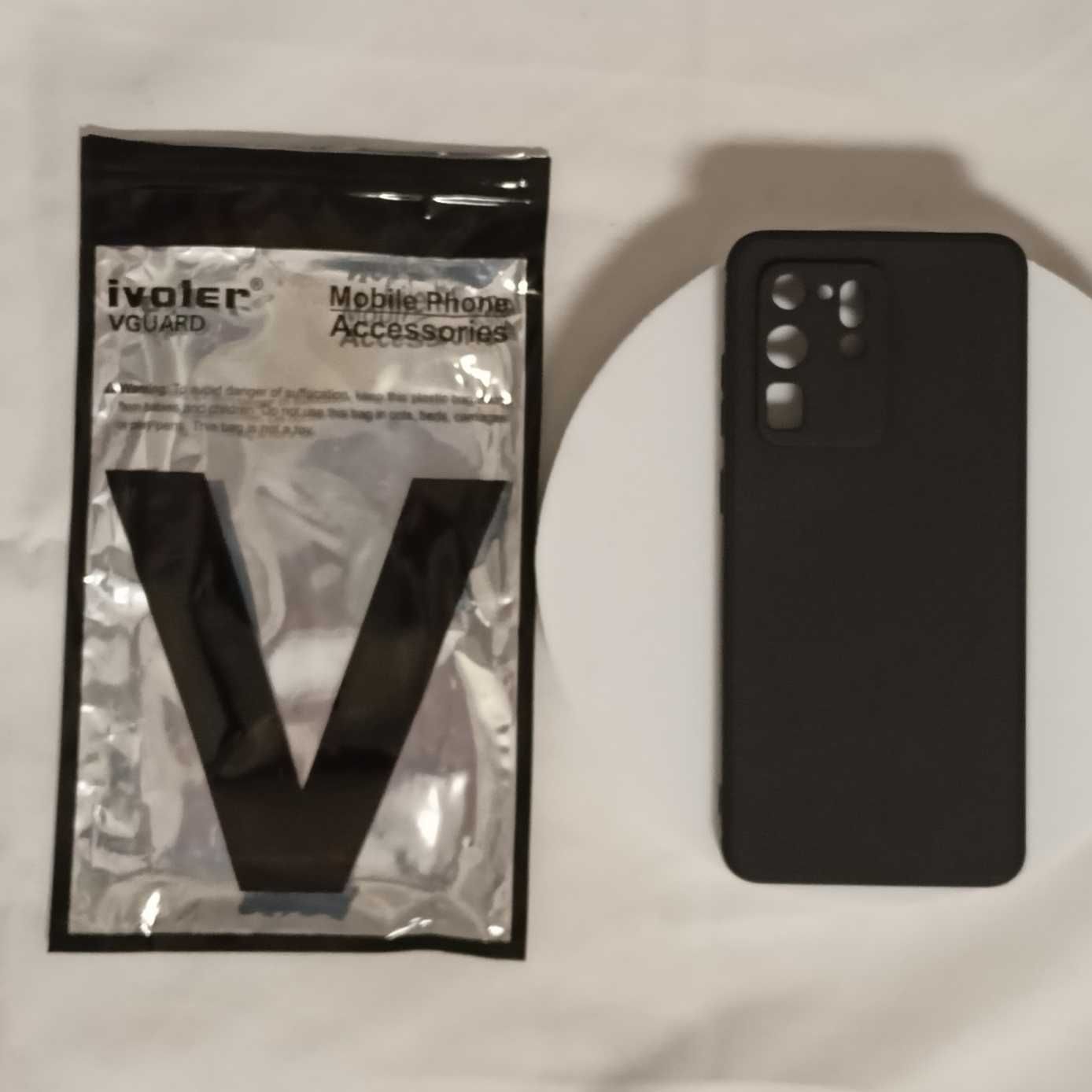 Plecki etui IVOLER S20 Ultra / S11 Plus czarny mat wzmocnione brzegi