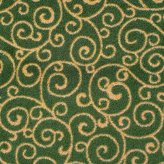 Wykładzina dywanowa zielona obiektowa Vienna do hotelu restauracji