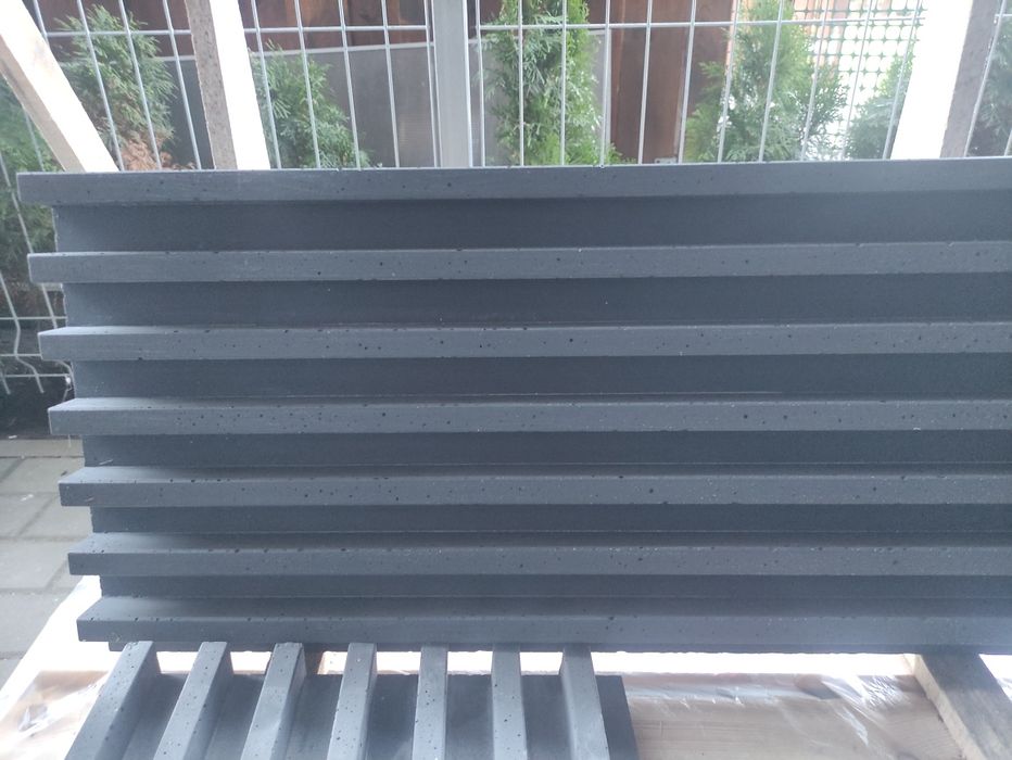 Panel dekor 3D, beton architektoniczny, Lamel