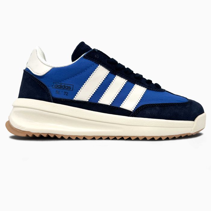 Мужские кроссовки Adidas SL 72 RTN Black/Blue/White. 40-45