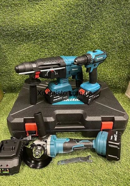 Набір 3в1 АКБ Makita 48VПерфоратор DHR202+Шуруповерт DTW485+Болгарка
