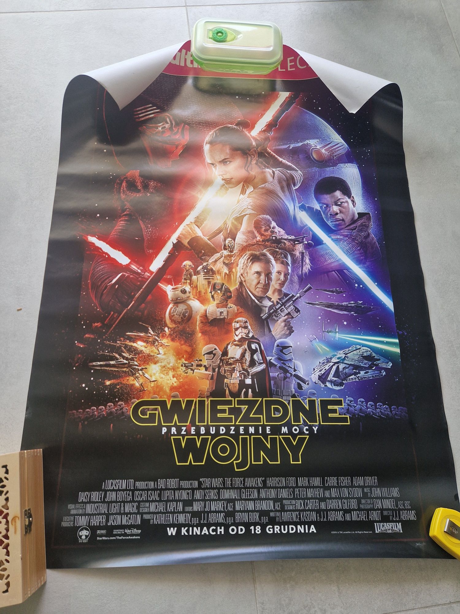 Oryginalny plakat kinowy Star Wars / Gwiezdne Wojny Przebudzenie Mocy!