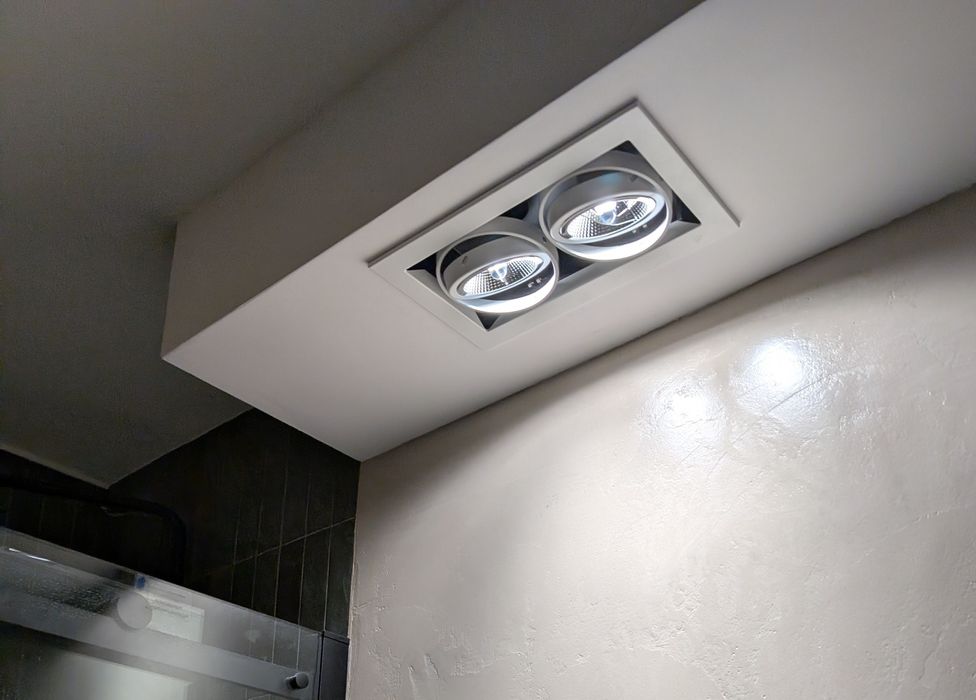 Oprawa wpuszczana lampa SINDY 2 x AR111 biała lakierowana