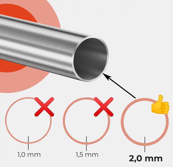Barierka balustrada balkonowa nierdzewna - 10m Samodzielny montaż HIT!