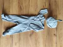 Komplet H&M czapeczka, body i śpioszki r. 56