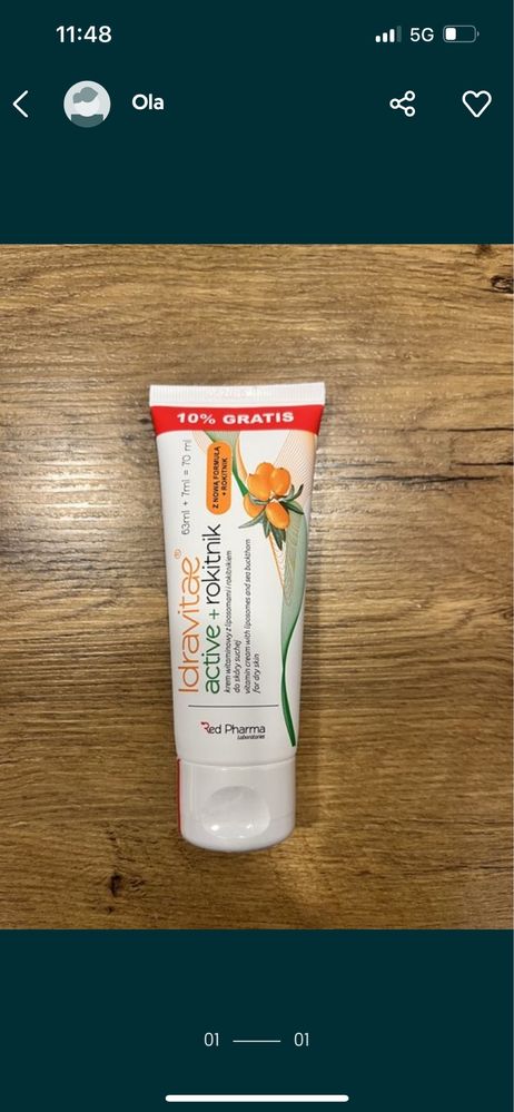 Idravitae Active + rokitnik krem