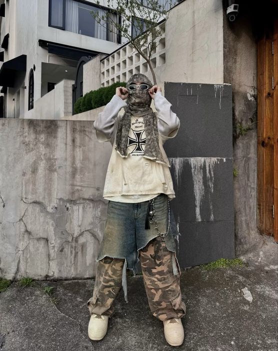 Grailz Project G/R longsleeve hoodie opium archive dirty fit erd L