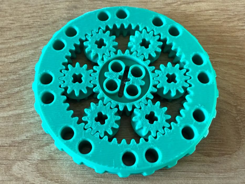 Spinner de Engrenagens Inspirado em Lego