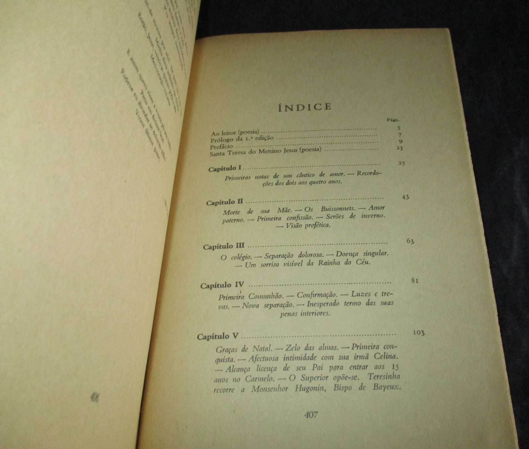 Livro Santa Teresa do Menino Jesus História de uma Alma 1978