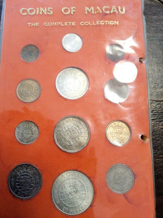 Coleção moedas Macau