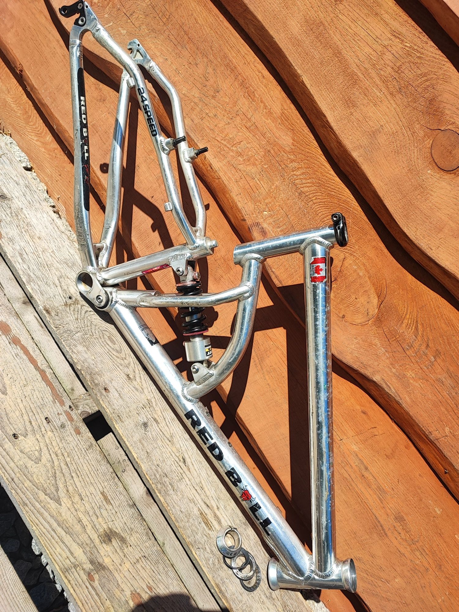 Rama rowerowa full Red Bull alu 26" RST WCW Retro MTB