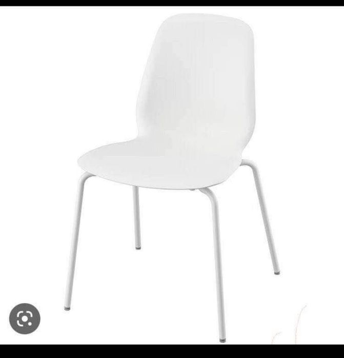 Mesa de vidro branco cozinha oferta de 4 Cadeiras