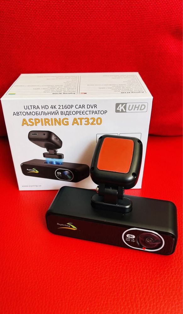 Автомобільний відеореєстратор Aspiring AT320 UHD 4K/GPS/WIFI
