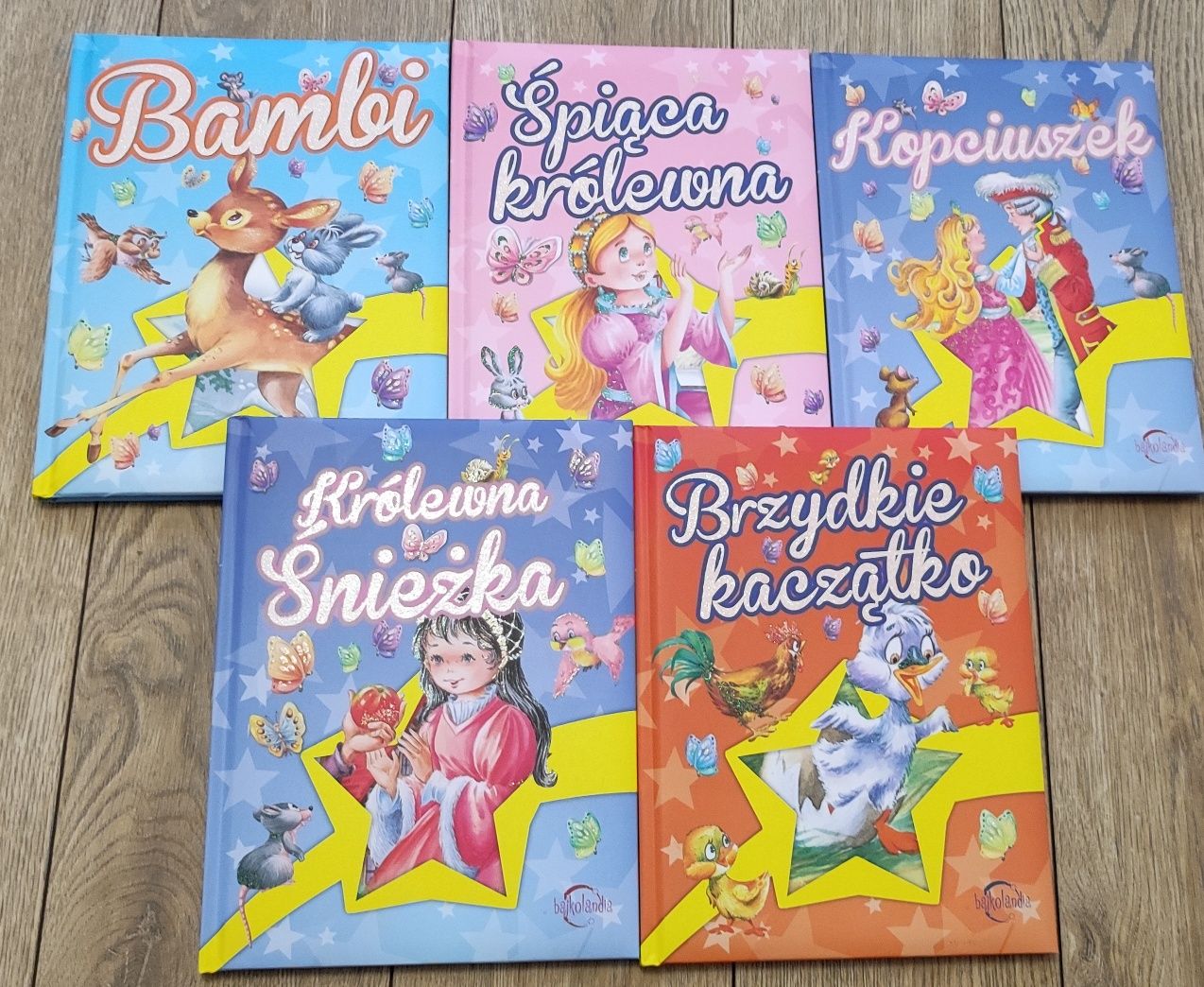 Nowe Piękne książki królewna Śnieżka, kopciuszek bambi i inne